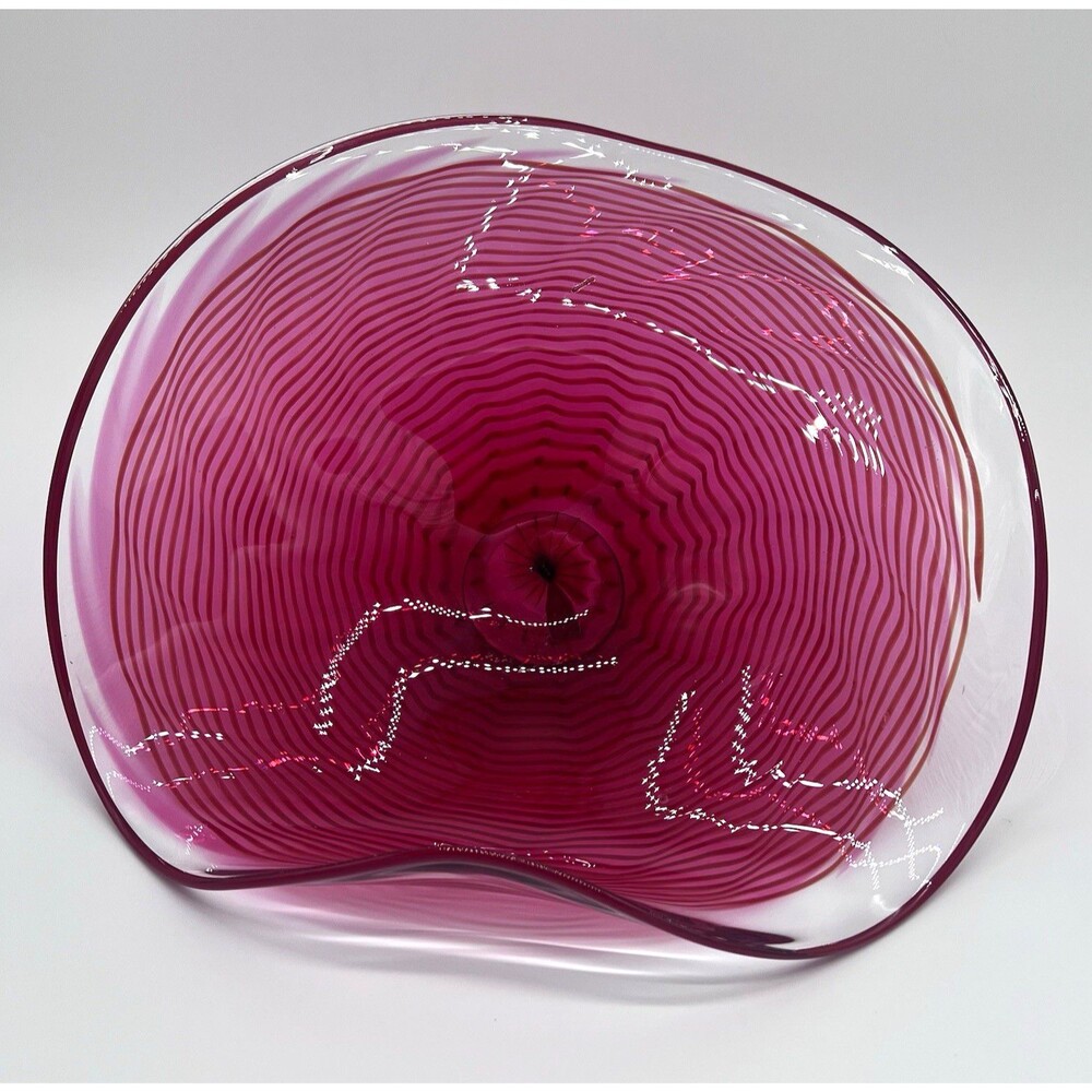 Vintage Hand Blown Studio Glass Art. Signed, Late 80 - early 90s Jim Antonius